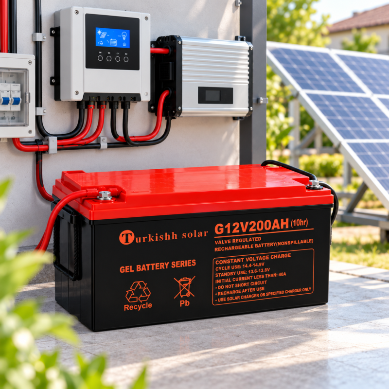 Гелевий аккумулятор BATTERY GEL Turkishh Solar 12V 200 Ah