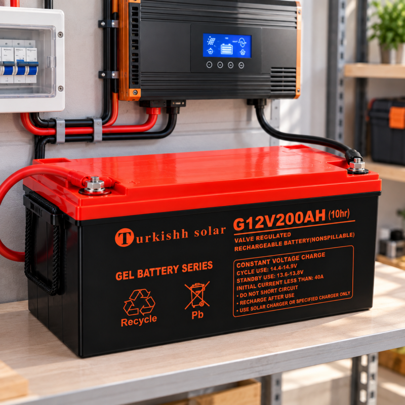 Гелевий аккумулятор BATTERY GEL Turkishh Solar 12V 200 Ah