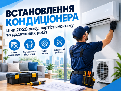 Встановлення кондиціонера: ціни 2026 року, вартість монтажу та додаткових робіт