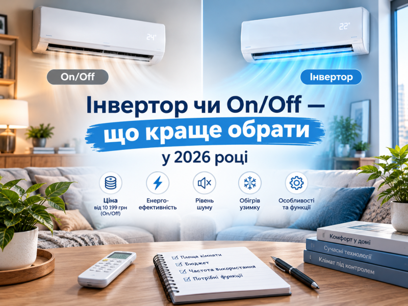 Інвертор чи On/Off — що краще обрати у 2026 році