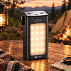Павербанк LEVINO 50000 mAh с солнечной панелью USB-C/USB-A