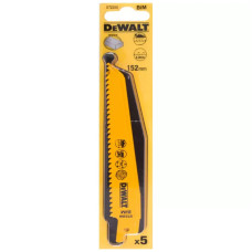 Полотно DeWALT пиляльне біметалеве, швидкий пропил, 152 мм, 6 TPI, 5 шт (DT2359)
