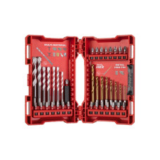 Набір свердл і біт Milwaukee SHOCKWAVE по металлу RedHEX TiN MM 5.5, 39 шт. (4932479853)