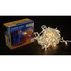 Гірлянда Delux Icicle 75LED 2x0.7m 18 flash теплий білий/білий IP44 EN (90012959)