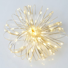 Гірлянда YES! Fun Нитка на мідному дроті 100 LED Тепло-біла 10 м Статична USB (975035)