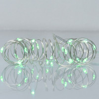 Гірлянда YES! Fun Нитка на мідному дроті 20 LED Зелена 2 м Статична На батарейках (975026)