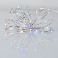 Гірлянда YES! Fun Нитка на мідному дроті 40 LED Різнокольорова 4 м Статична На батарейках (975029)