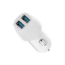 Зарядний пристрій Promate voltrip-duo 2xUSB Car Charger 17W White (voltrip-duo.white)