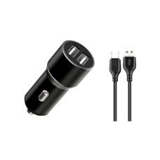 Зарядний пристрій XO 1xUSB + cable USB to Micro 5P TZ09 black (6920680873487)
