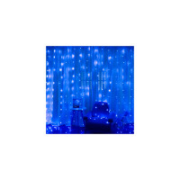 Гірлянда Voltronic Штора 120 LED Водопад Blue, 3*1 м, 8 режимів, 220V, прозора (GAR120LED-Blue)