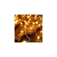 Гірлянда Voltronic Зірочки теплий білий, 80 шт, 10 м., прозрора 220V (GirlStar-80LED-10m220V)