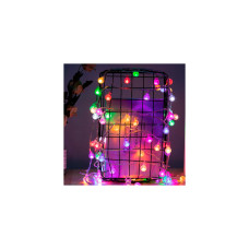 Гірлянда Voltronic Кульки різнокольорові, 40 шт, 6 м., прозора, 220V (GirlMixBall-80LED-10m220)
