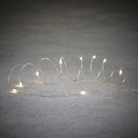 Гірлянда Luca Lighting струна, 3 м, класична біла, 30 LED 3AA, дисплей+таймер (8718861694093)