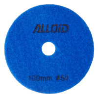 Круг зачистний Alloid Pro, алмазний, шліфувальний, на липучці, COMBS, 100мм, зерно 50 (DD-63377)