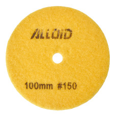 Круг зачистний Alloid Pro, алмазний, шліфувальний, на липучці, HEXAGON, 100мм, зерно 150 (DD-63387)